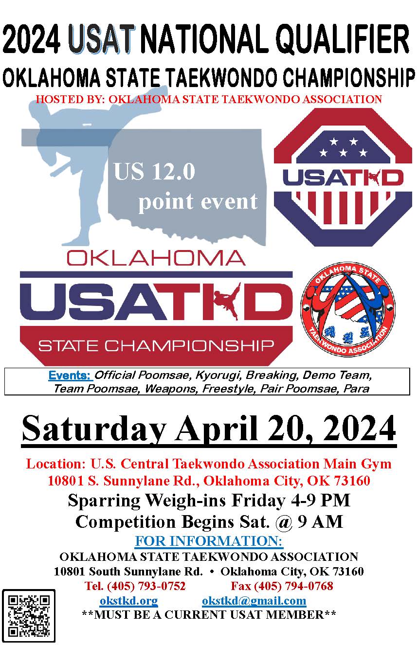 Tournaments 2024 USAT Oklahoma State Taekwondo Championship National